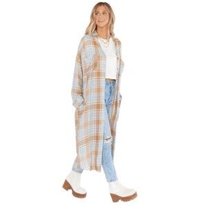 EUC - Show Me Your Mumu Leo Plaid Tunic - Size XS